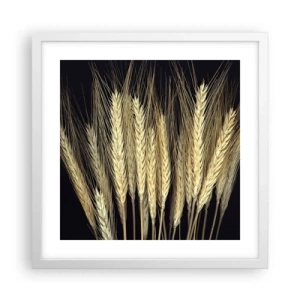 Poster in cornice bianca - Magia rustica - 40x40 cm