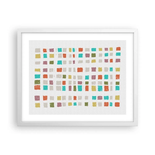 Poster in cornice bianca - Un gioco sconosciuto - 50x40 cm