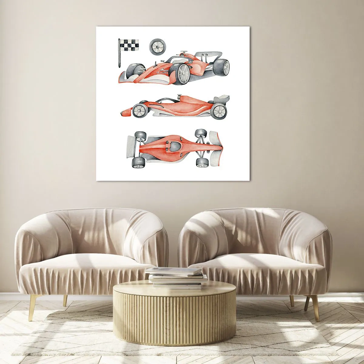 Quadro su vetro - Inseguendo i sogni - 70x70 cm