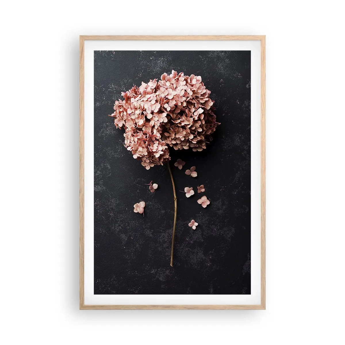 Poster in cornice rovere chiaro - Un vero segno romantico - 61x91 cm