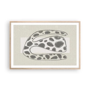 Poster in cornice rovere chiaro - Creatura stranissima - 91x61 cm