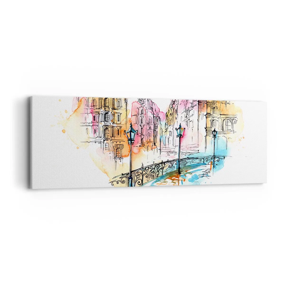 Quadro su tela - Stampe su Tela - Il cuore della città - 90x30 cm