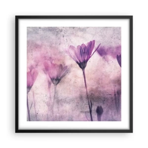 Poster in cornice nera - Il sogno dei fiori - 50x50 cm