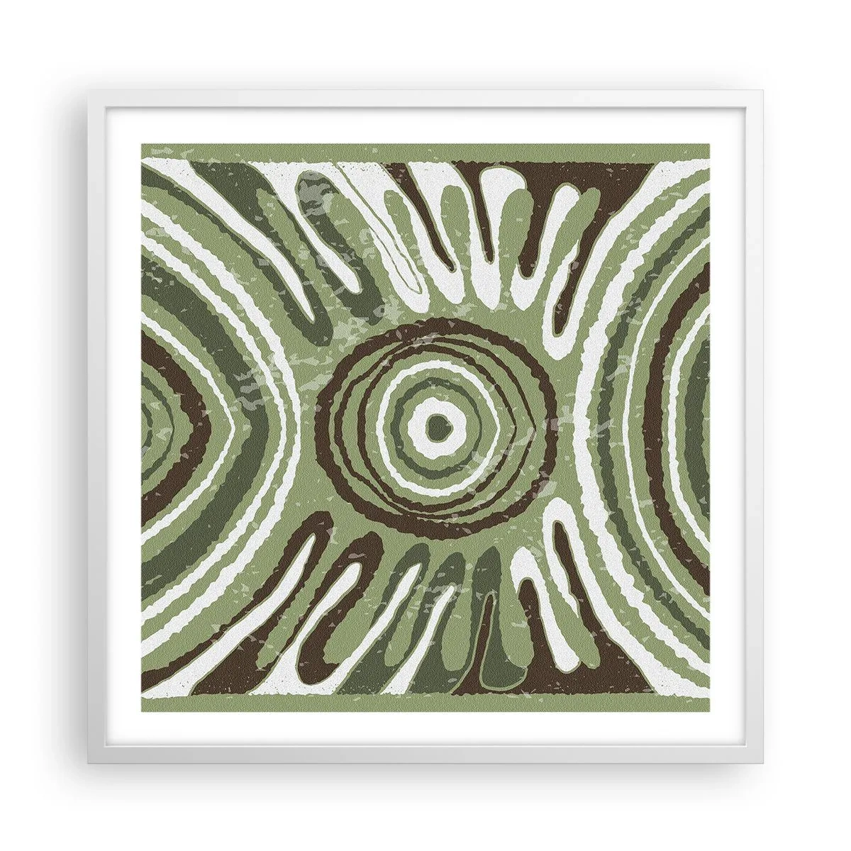 Poster in cornice bianca - Esplosione di emozioni - 60x60 cm