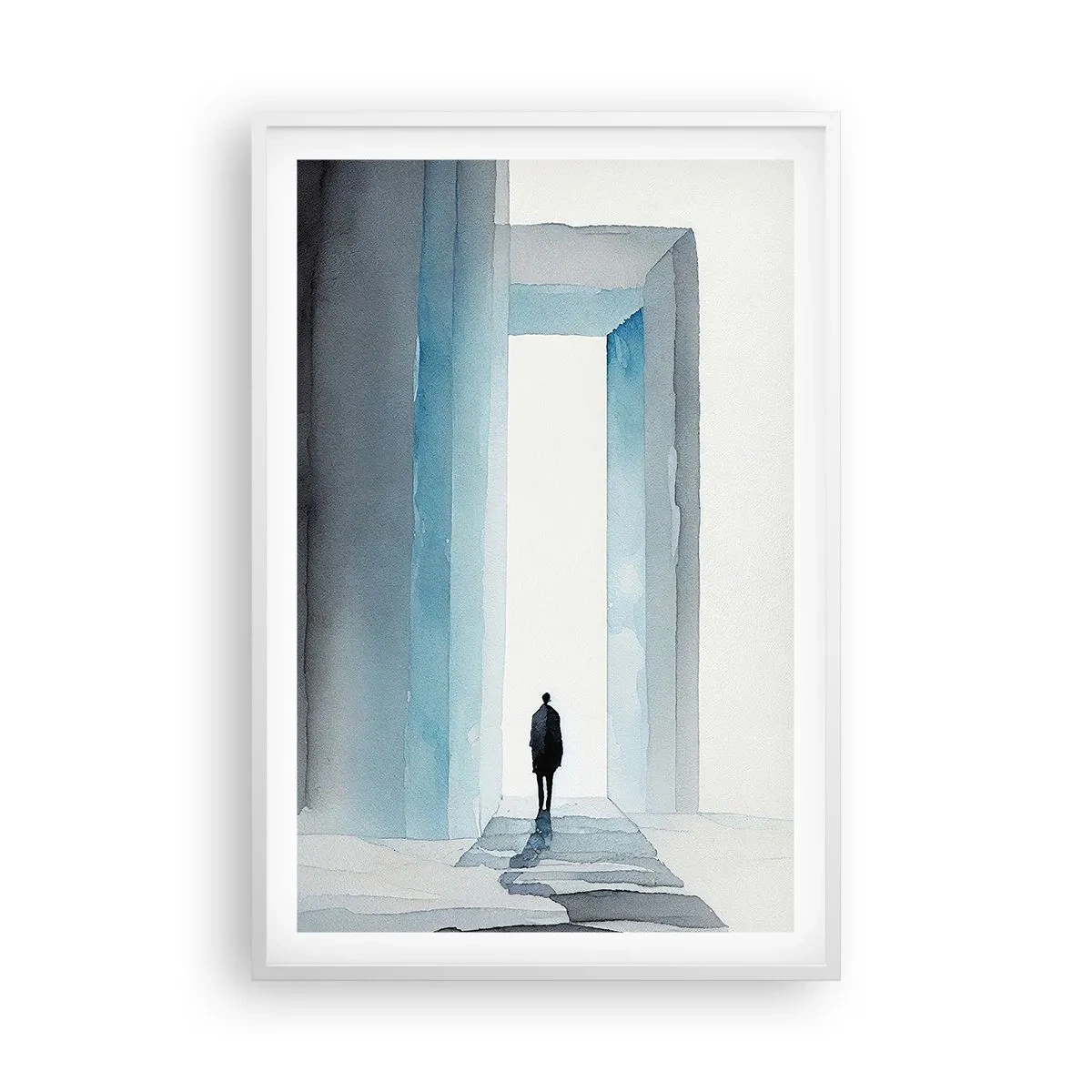 Poster in cornice bianca - Vivi senza limiti - 61x91 cm