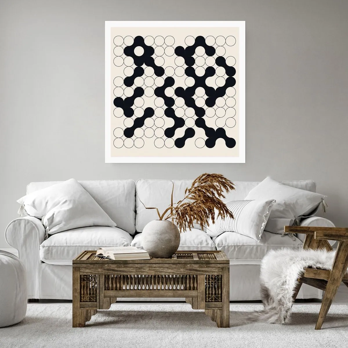 Poster - Gioco cinese: variazione - 60x60 cm