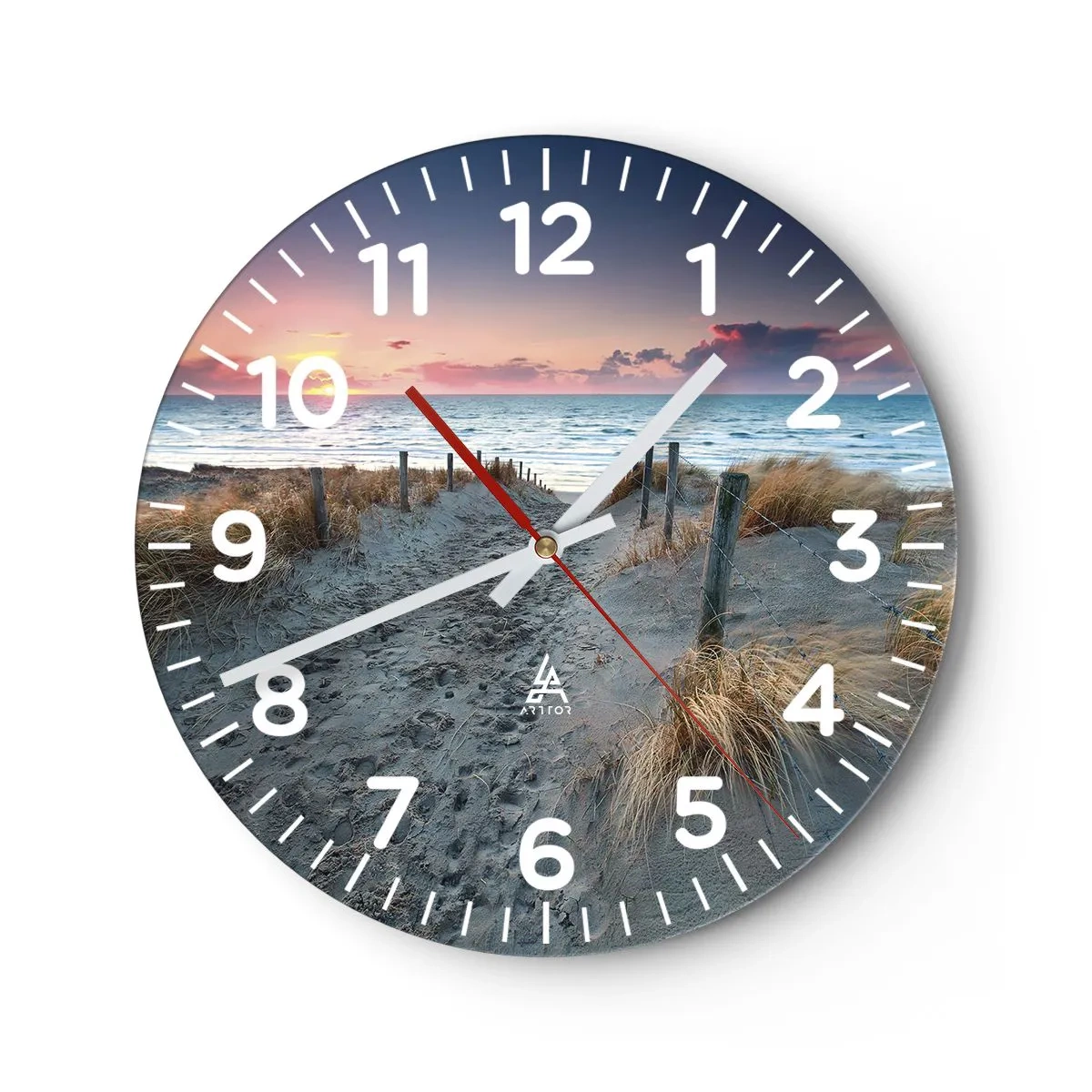 Orologio da parete - Orologio in Vetro - Hai versato un arcobaleno di luce radiosa... - 30x30 cm