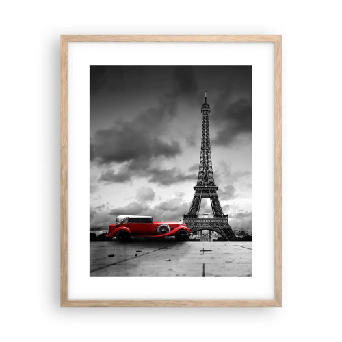 Poster in cornice rovere chiaro - Non molto tempo fa a Parigi - 40x50 cm