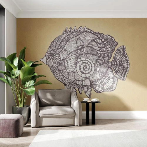 Fotomurali Standard Eco - Decorazioni dell'oceano - Pescare, Ornamento, Decorazione - 400x280 cm