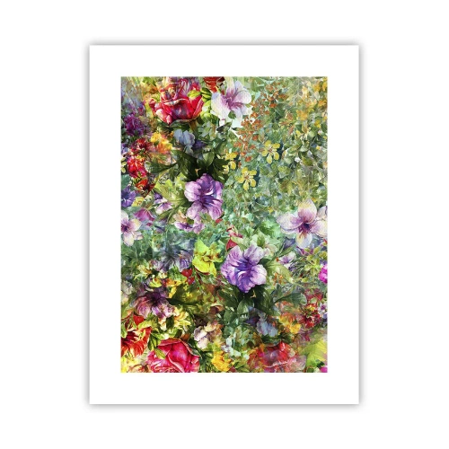 Poster - Perdersi nei fiori - 30x40 cm