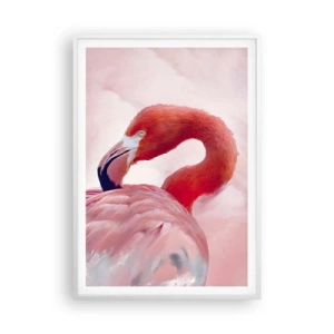 Poster in cornice bianca - Bellezza alata - 70x100 cm