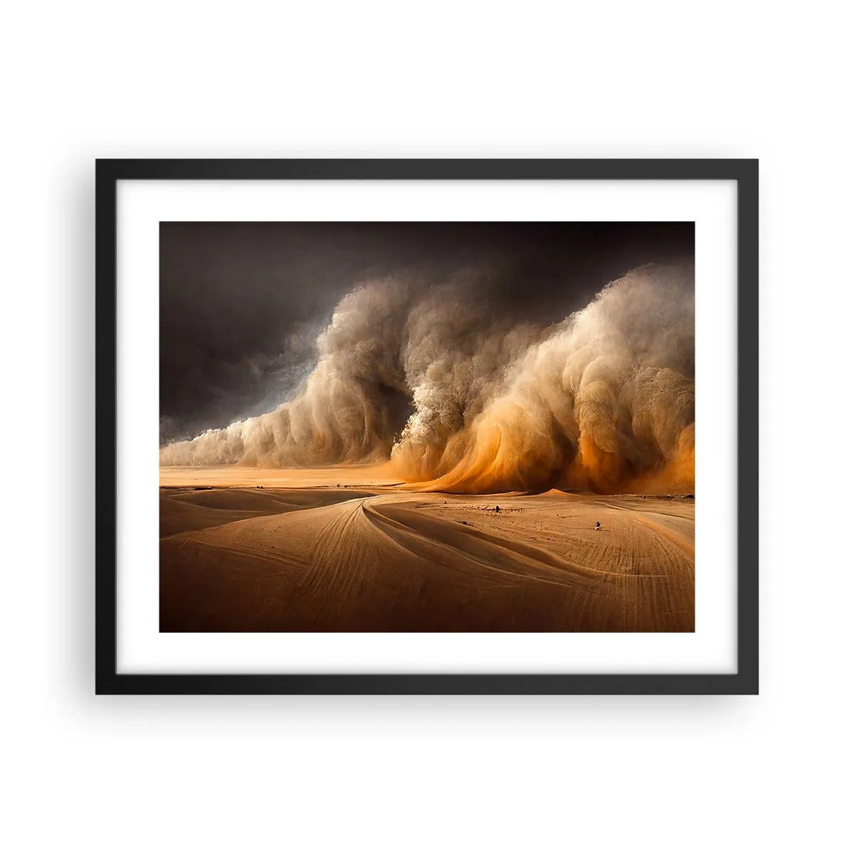 Poster in cornice nera - L'ira del deserto - 50x40 cm