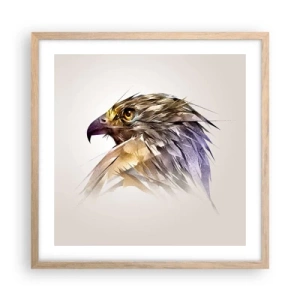 Poster in cornice rovere chiaro - Ritratto di guerriero - 50x50 cm