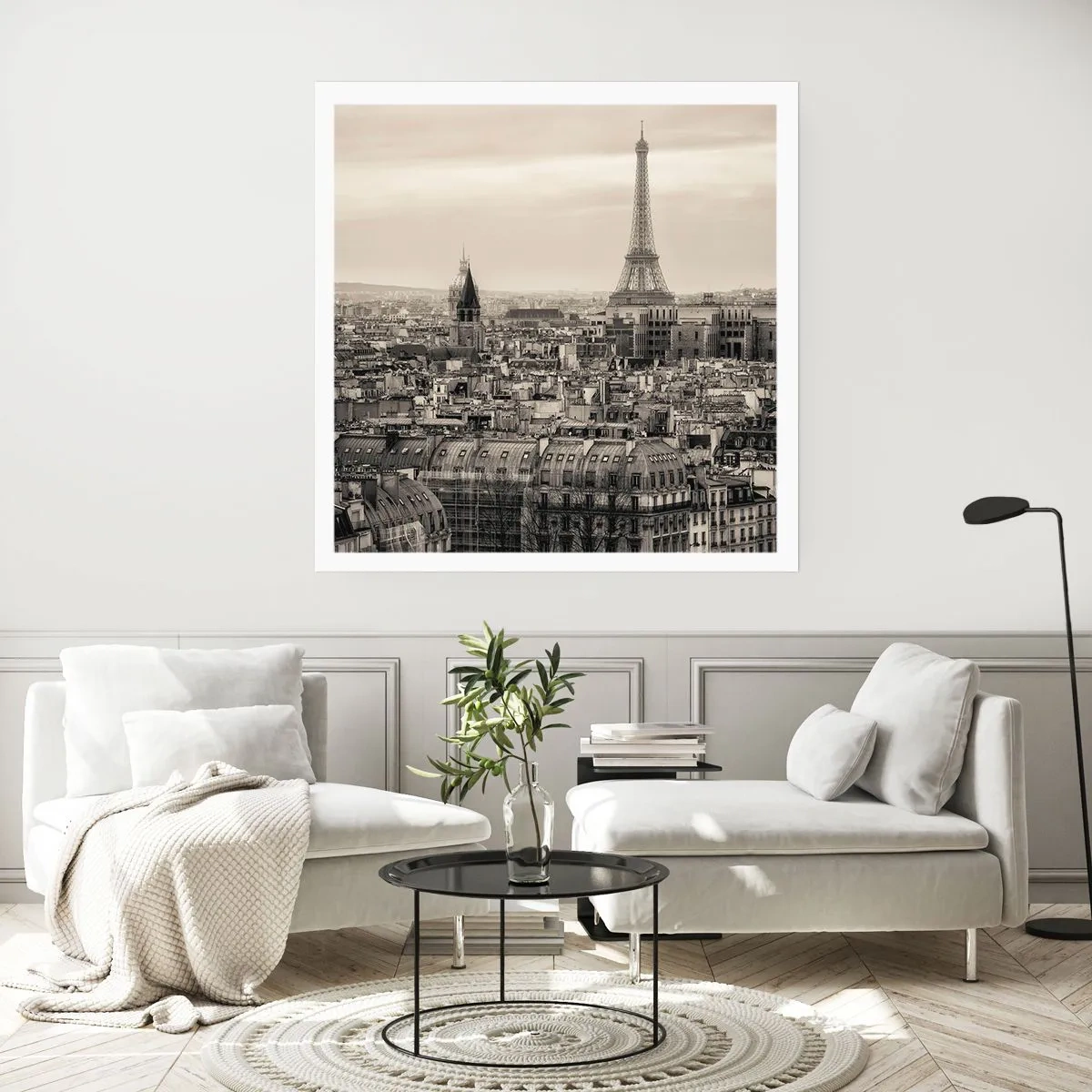 Poster - Sui tetti di Parigi - 60x60 cm