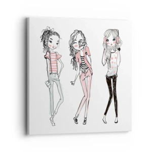 Quadro su tela - Stampe su Tela - Arriva la festa - 40x40 cm