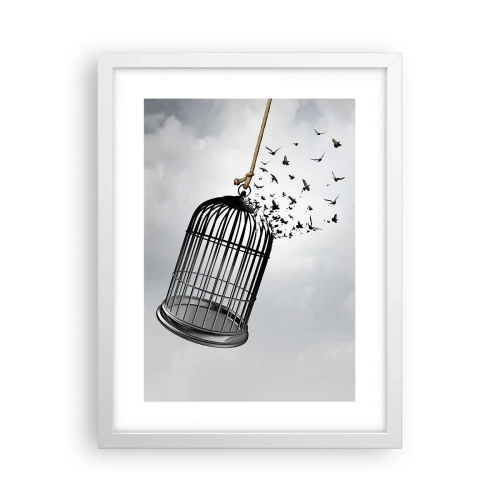 Poster in cornice bianca - Fede... Speranza... Libertà! - 30x40 cm