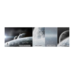 Campione di Fotomurale Premium Sand - La musica delle sfere celesti - Astronomia, Cosmo, Galassia - 100x30 cm