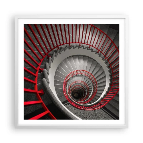 Poster in cornice bianca - I giochi dell'architettura - 60x60 cm