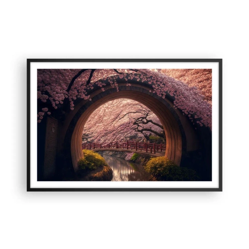 Poster in cornice nera - Primavera giapponese - 91x61 cm