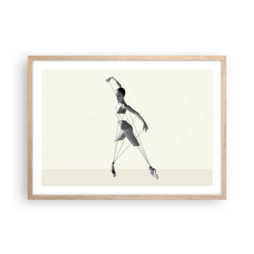 Poster in cornice rovere chiaro - Nel teatro del mondo - 70x50 cm