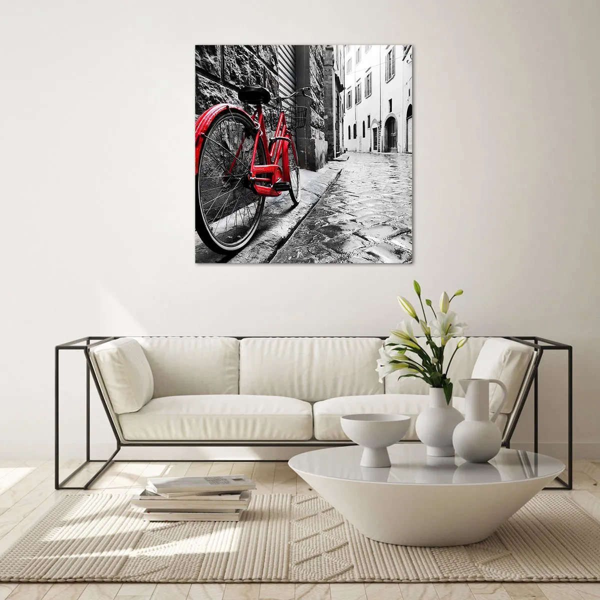 Quadro su vetro - La vera bellezza non invecchia - 30x30 cm