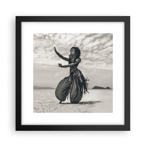Poster in cornice nera - Il ballo delle isole del sud - 30x30 cm