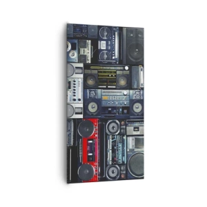 Quadro su tela - Stampe su Tela - Nostalgia degli anni '80 - 65x120 cm