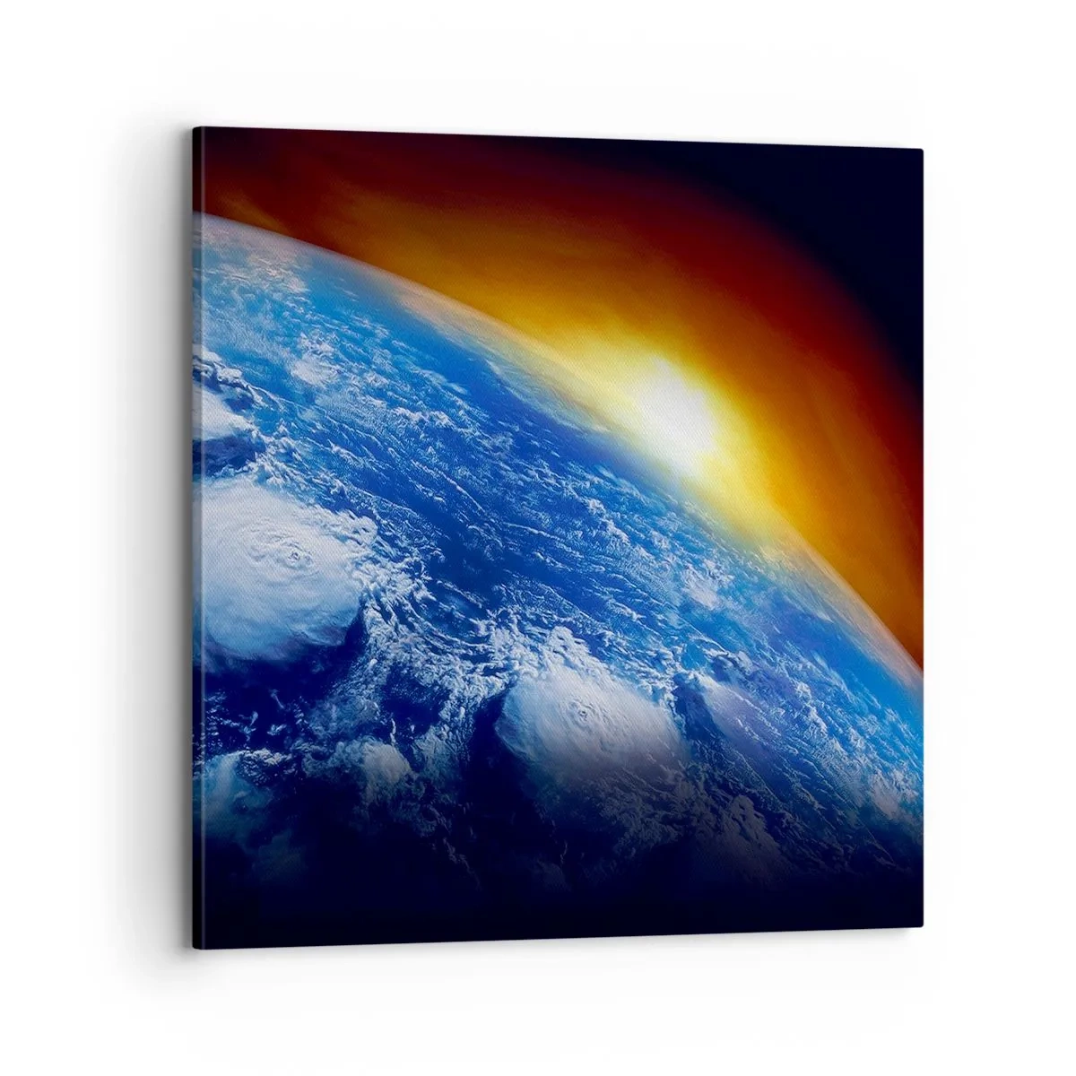 Quadro su tela - Stampe su Tela - L'alba sul pianeta azzurro - 70x70 cm