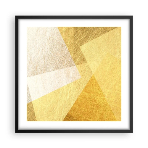 Poster in cornice nera - La pace della geometria - 50x50 cm