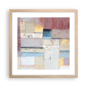 Poster in cornice rovere chiaro - La pace della geometria - 40x40 cm
