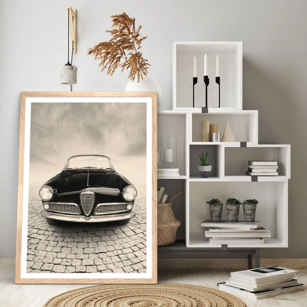 Poster in cornice rovere chiaro - Come non amarmi? - 61x91 cm