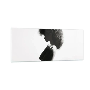 Quadro su vetro - Come un fiore su un gambo snello - 100x40 cm