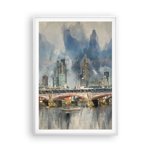 Poster in cornice bianca - Londra in tutta la sua bellezza - 70x100 cm