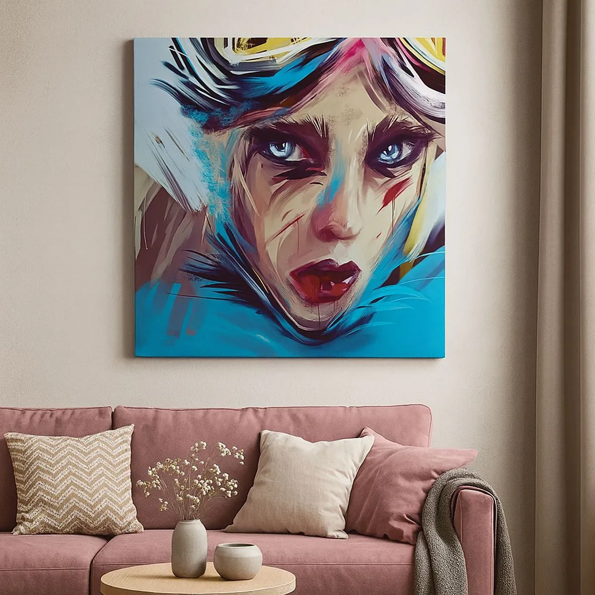 Quadro su tela - Stampe su Tela - La guerriera della strada - 30x30 cm