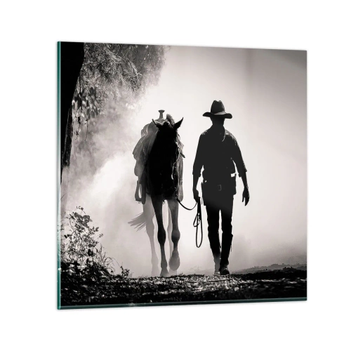 Quadro su vetro - Mattino texano - 70x70 cm