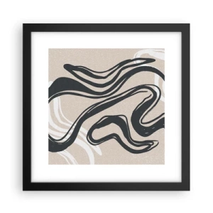 Poster in cornice nera - Espressione moltiplicata - 30x30 cm