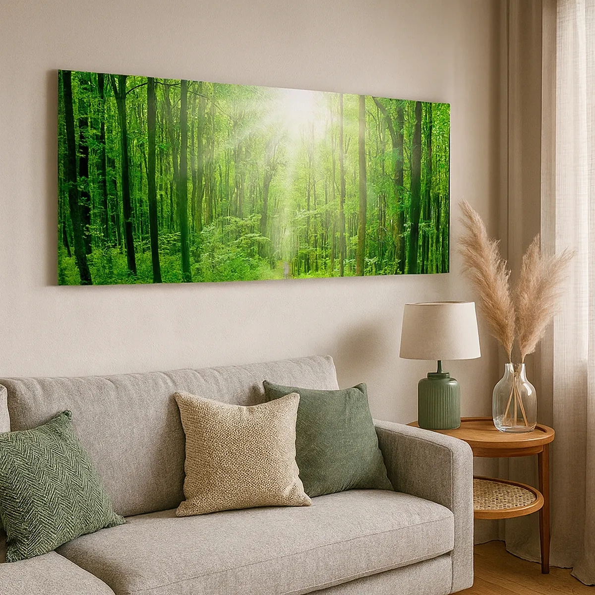 Quadro su tela - Stampe su Tela - Cattedrale verde - 30x30 cm