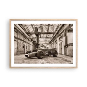 Poster in cornice rovere chiaro - Il riposo del vincitore - 70x50 cm