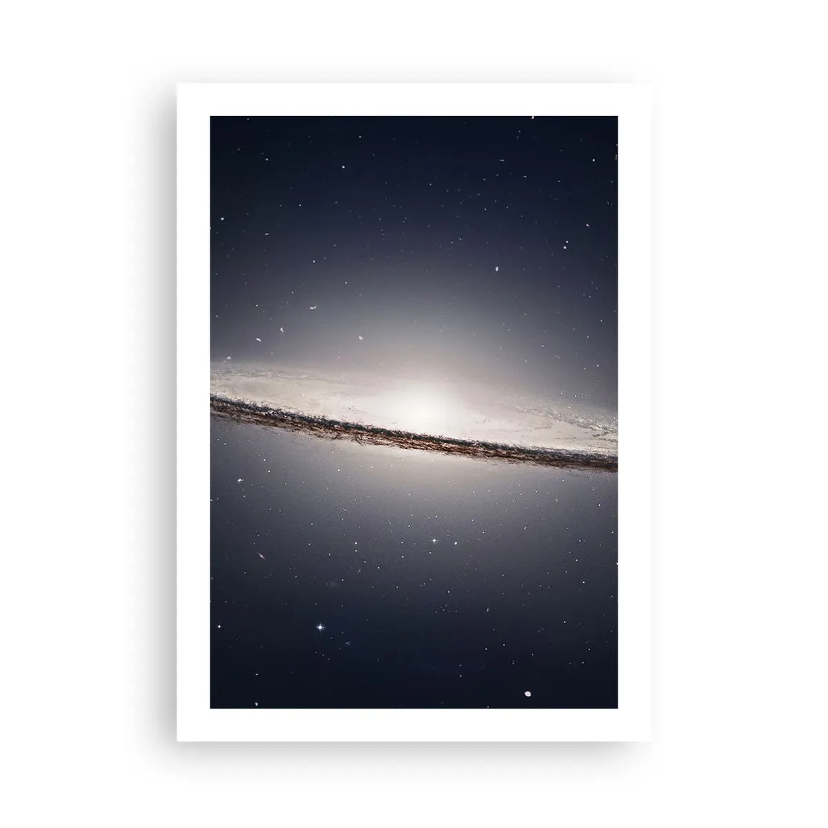 Poster - Una galassia a spirale monumentale sullo sfondo dello spazio - 50x70cm - Tanto tempo fa in una lontana galassia... - Decorazione murale moderna per soggiorno e camera da letto ARTTOR