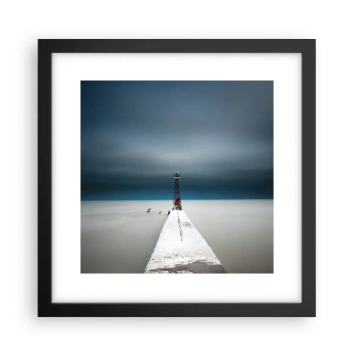 Poster in cornice nera - Incontrando l'infinito - 30x30 cm