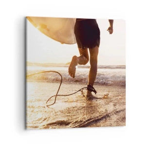 Quadro su tela - Stampe su Tela - L'incontro delle onde - 60x60 cm