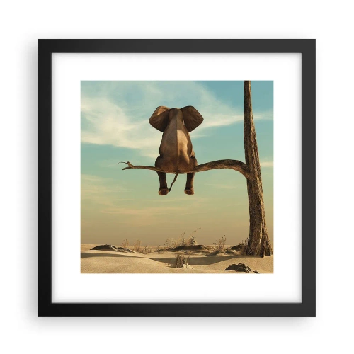 Poster in cornice nera - Nuovo punto di vista - 30x30 cm