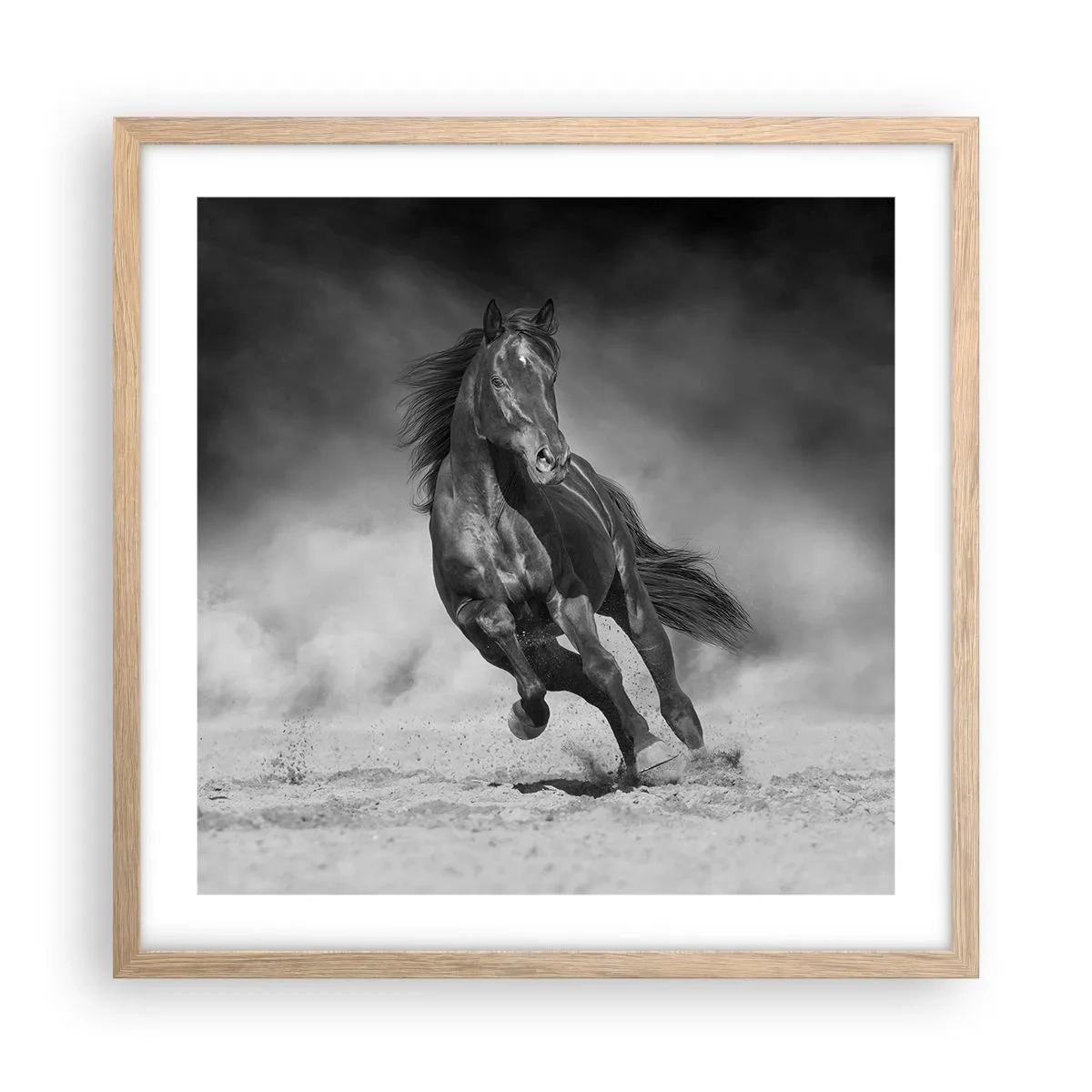 Poster in cornice rovere chiaro - Degno dell'emiro - 50x50 cm