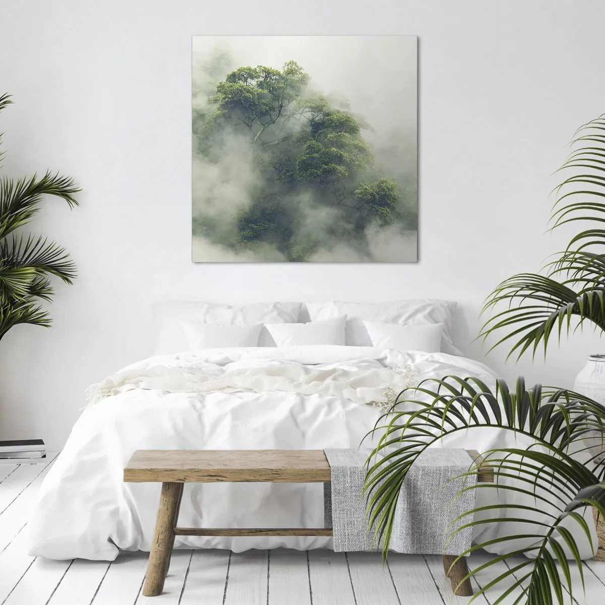 Quadro su tela - Stampe su Tela - Avvolti dalla nebbia - 60x60 cm