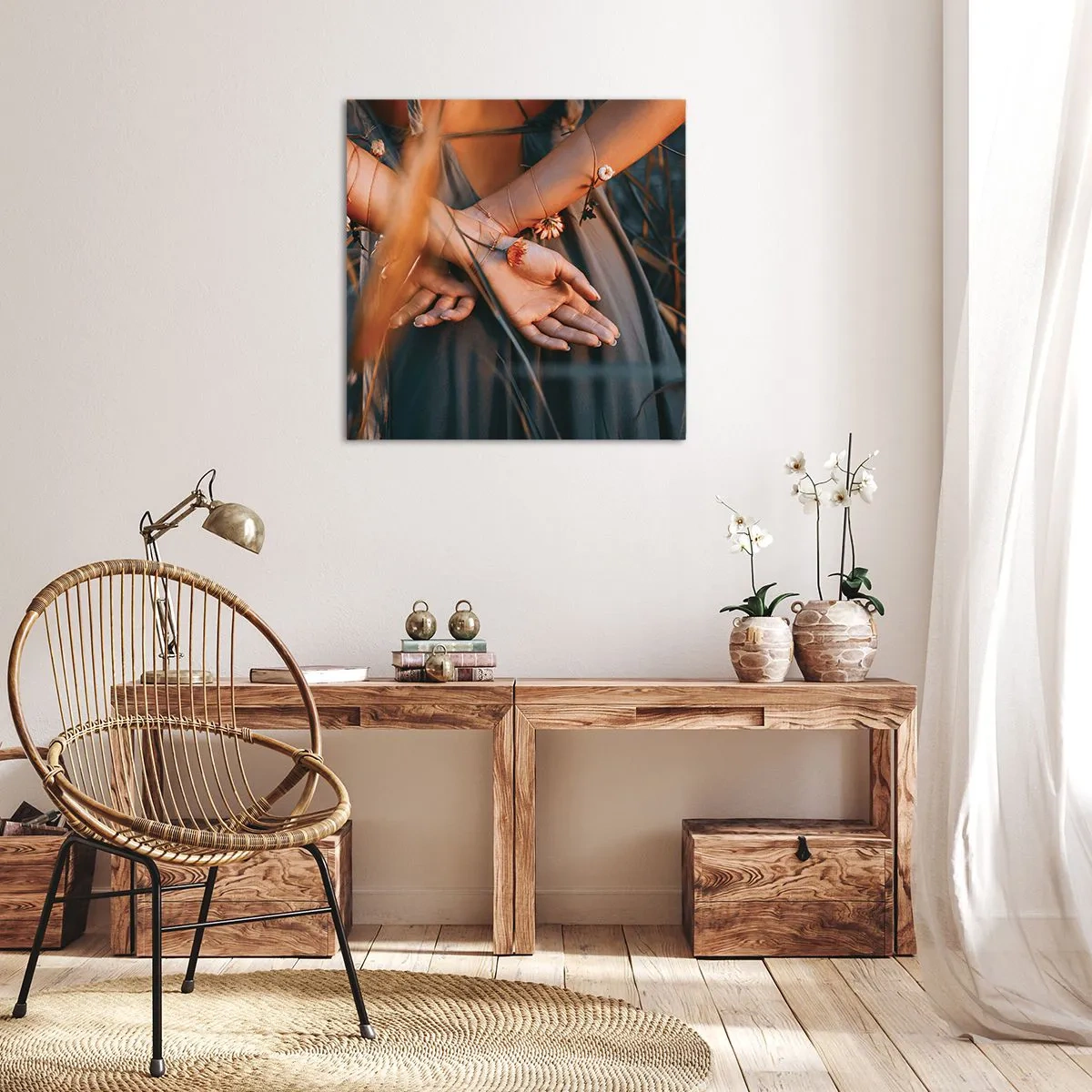Quadro su tela - Stampe su Tela - Legata alla natura - 40x40 cm