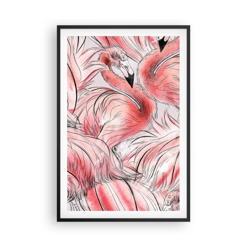 Poster in cornice nera - Corpo di ballo alato - 61x91 cm