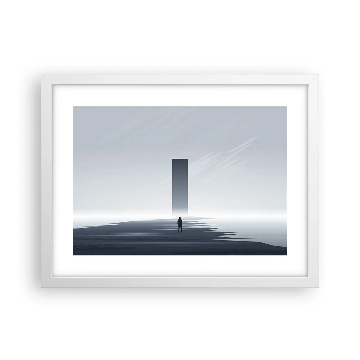 Poster in cornice bianca - Opportunità o minaccia? - 40x30 cm