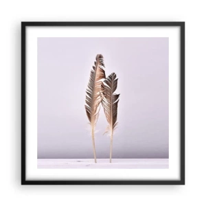 Poster in cornice nera - Contro il nulla - 50x50 cm