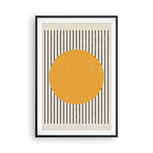 Poster in cornice nera - La forza della semplicità - 61x91 cm