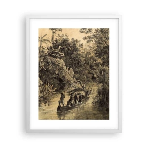 Poster in cornice bianca - Viaggio alla fonte - 40x50 cm